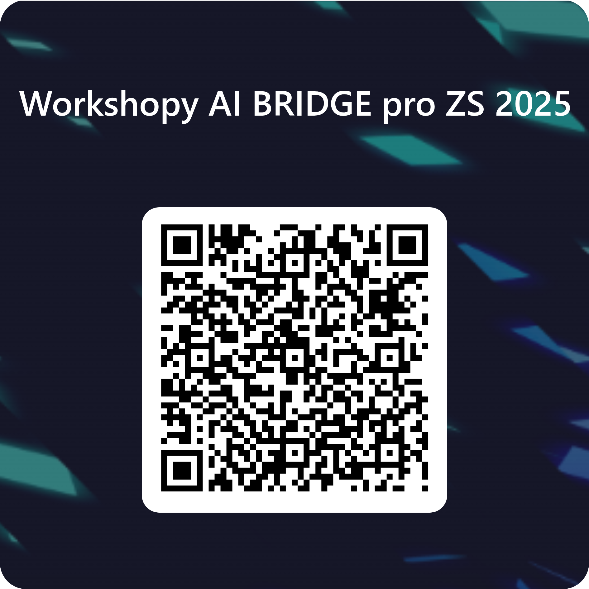 Workshopy AI BRIDGE pro zimní semestr 2025 [half]